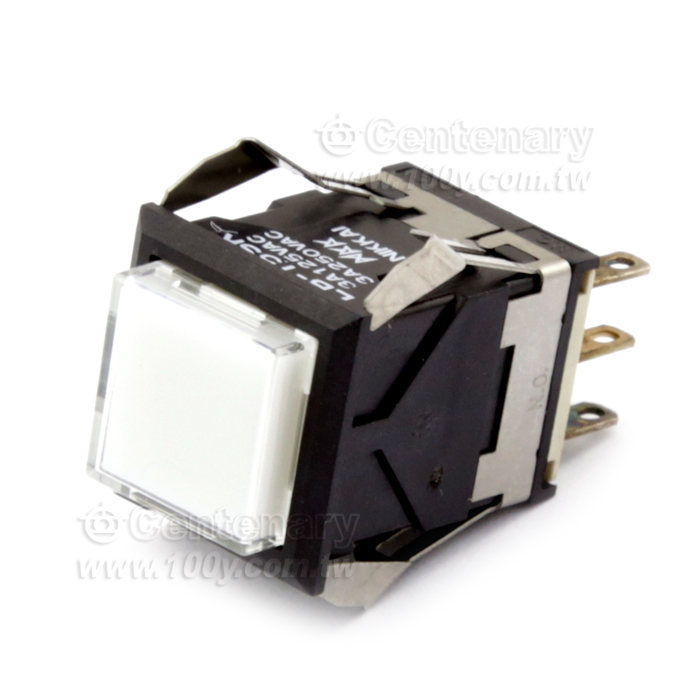 NKK_白色正方型復歸帶燈開關 - 87377 產品圖片