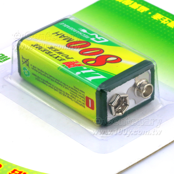 9V超高容量鋰充電電池 - 88710 產品圖片