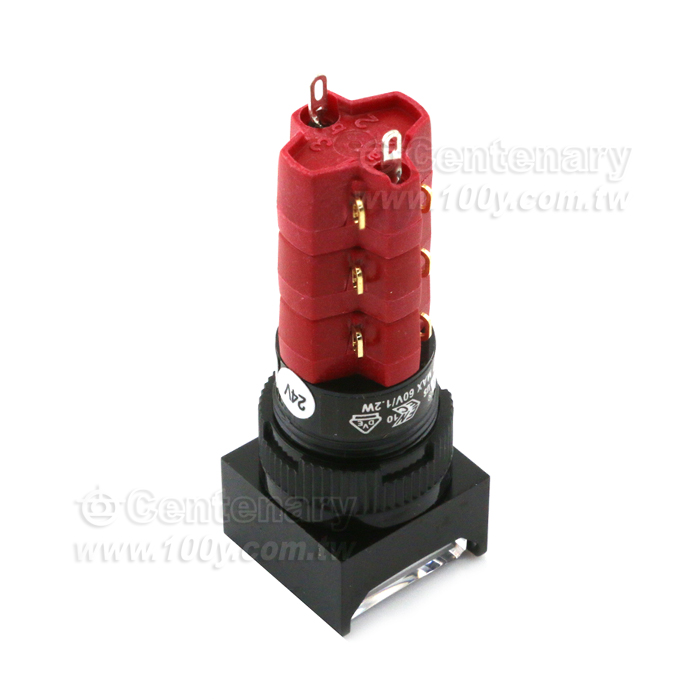 Square hight edge_Button with alternate action_Soldering Type Pushbutton Switch - 89173 Product Image
