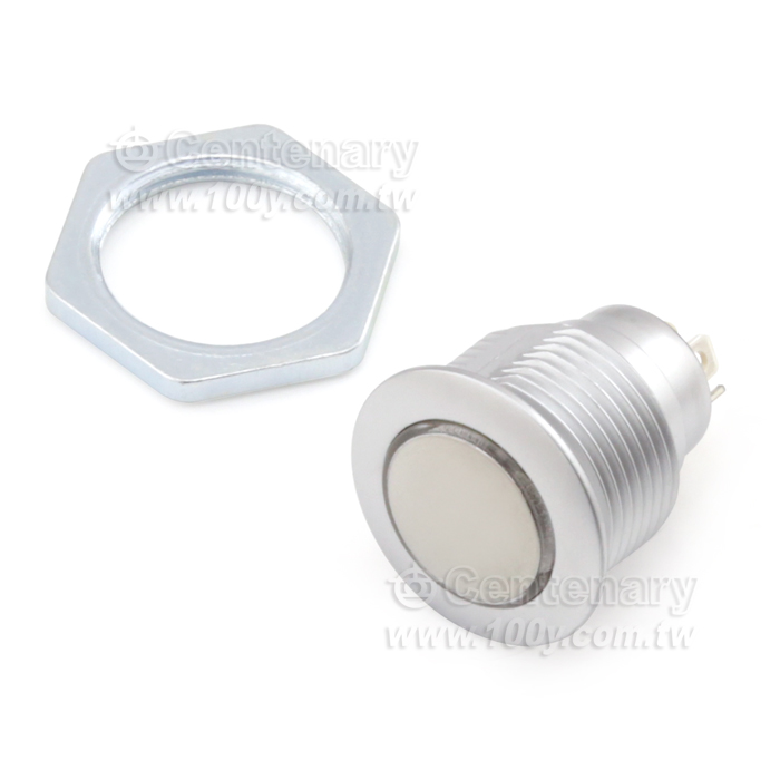 無段開關 Φ16mm 鋅合金  環形 LED:藍色 - 94278 產品圖片