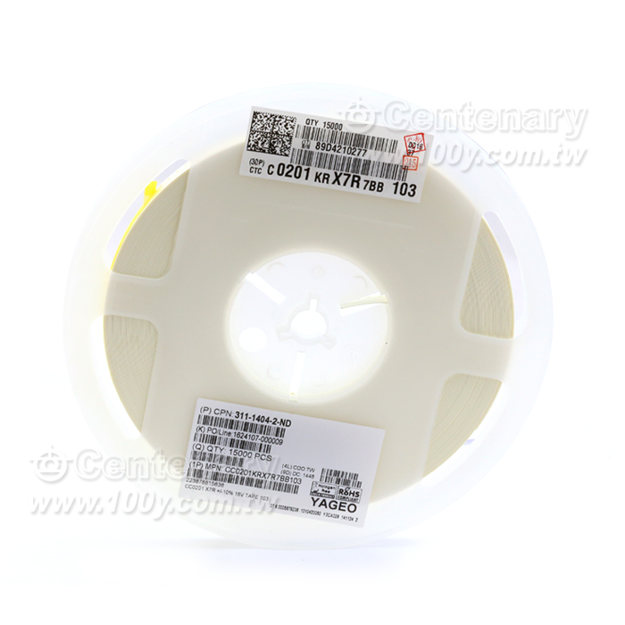 0201-0.1uF/16V ±10% X5R【無鉛】 - 96217 產品圖片