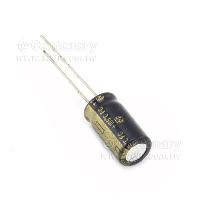 Panasonic_ 220uF/35V Low Impedance Aluminum Electrolytic Capacitor - 66216 Product Image