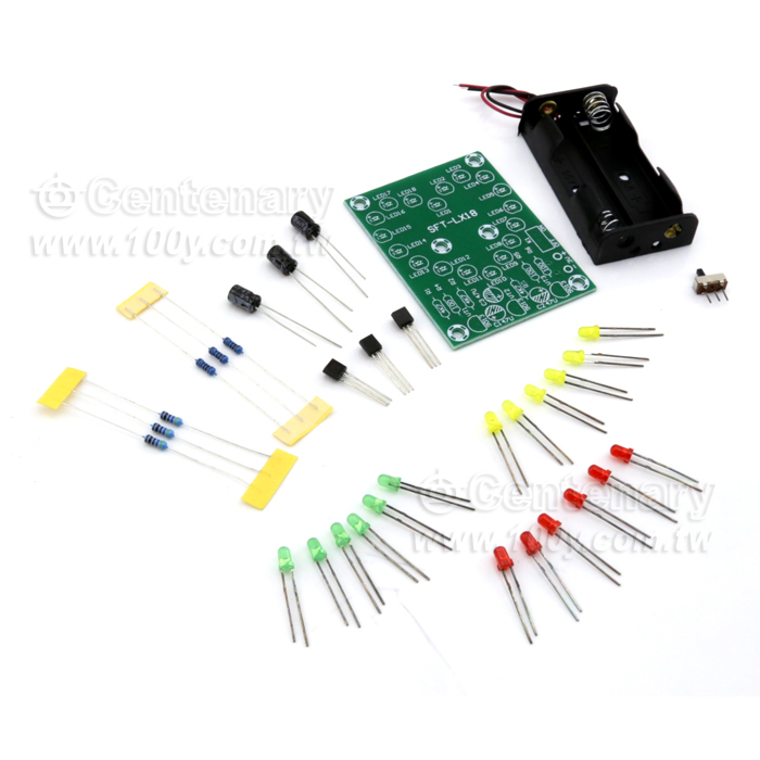 心型流水燈套件 18顆LED - 54642 產品圖片