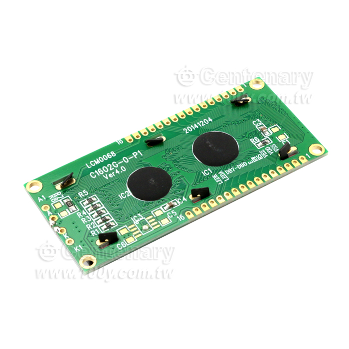 16*2 字符型 LCD 5V(黃綠底黑字) - 97007 產品圖片