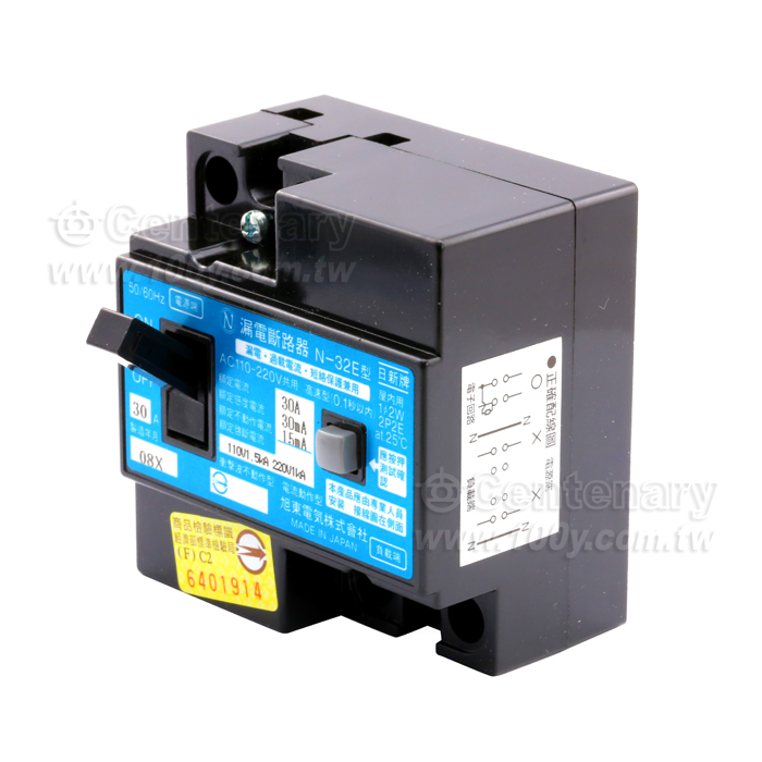 日新_漏電斷路器30A - 59602 產品圖片