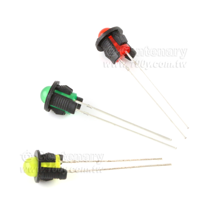 單顆∮5mm LED含燈套綠色 - 98813 產品圖片
