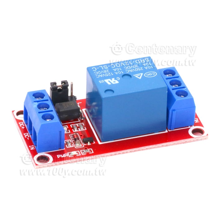 1路繼電器模組帶光耦隔離 DC12V - 101962 產品圖片