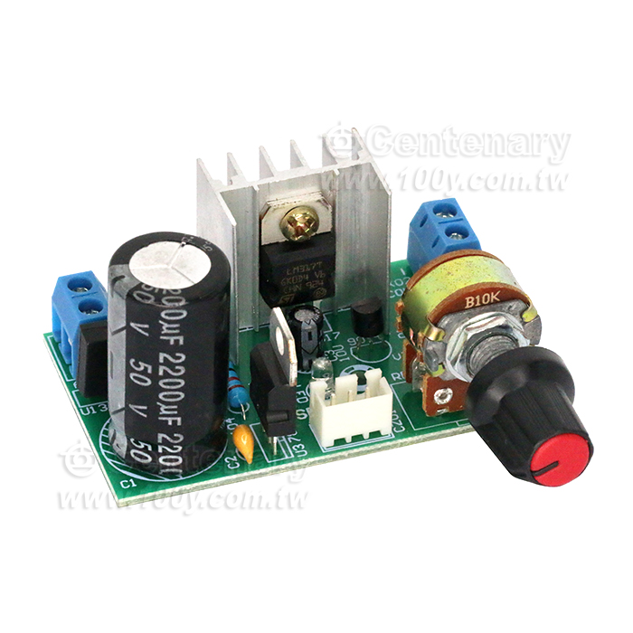 LM317調壓板 In:3-40V  Out:1.25-37V/5mA-1.5A - 102186 產品圖片
