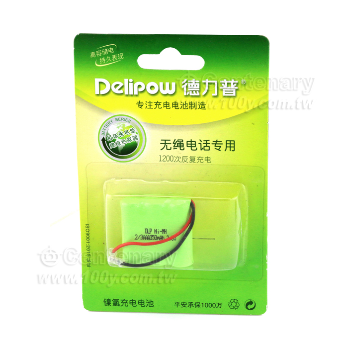 無線電話電池 2/3AAA 3.6V/350mAh - 102818 產品圖片