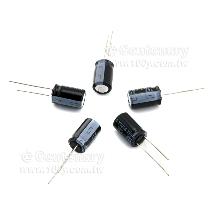 10uF/250V Aluminum Electrolytic Capacitor - 93752 Product Image