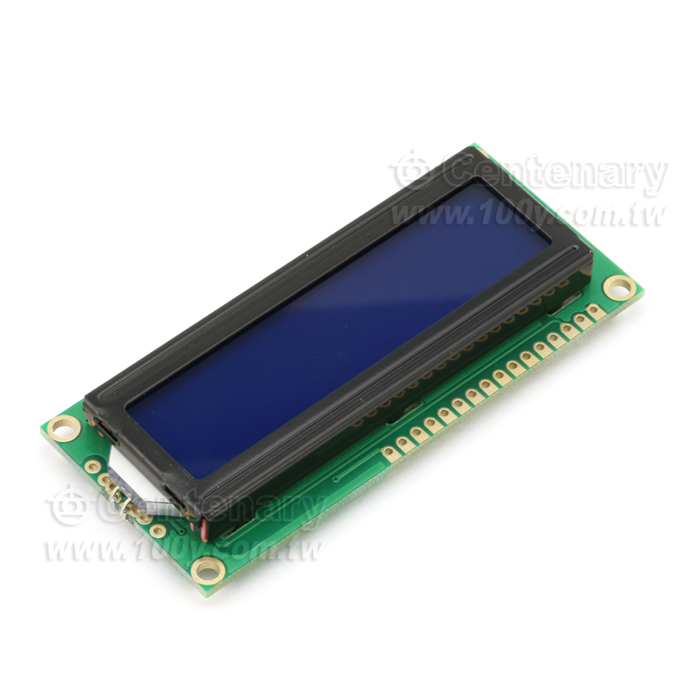 16*2 字符型 LCD 5V (藍屏白字) 並口 - 101216 產品圖片