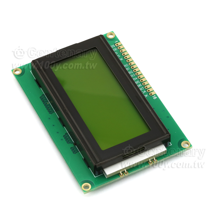 16*4 字符型 LCD 5V (黃綠底黑字) 並口 - 101218 產品圖片