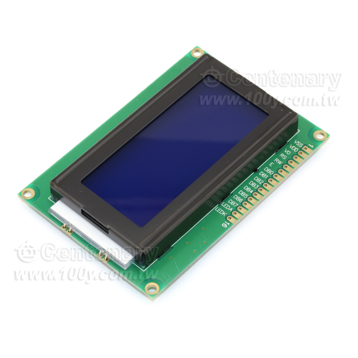 16*4 字符型 LCD 5V (藍屏白字) 並口 - 101219 產品圖片