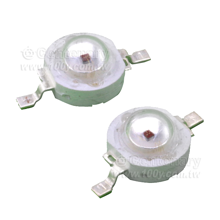 1W高功率紅光LED，50-90LM,光宏42mil芯片 - 100960 產品圖片