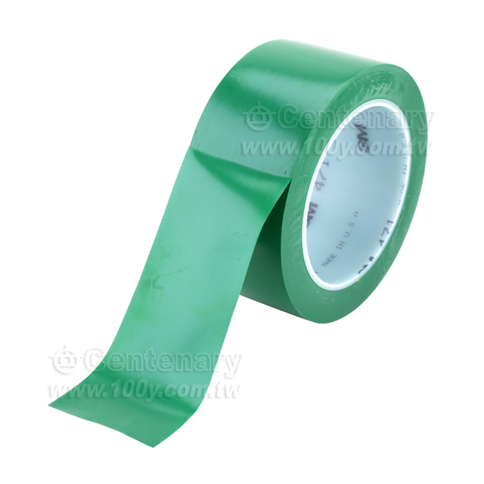 單面警示標示劃線膠帶 綠色30mm*33M - 153773 產品圖片