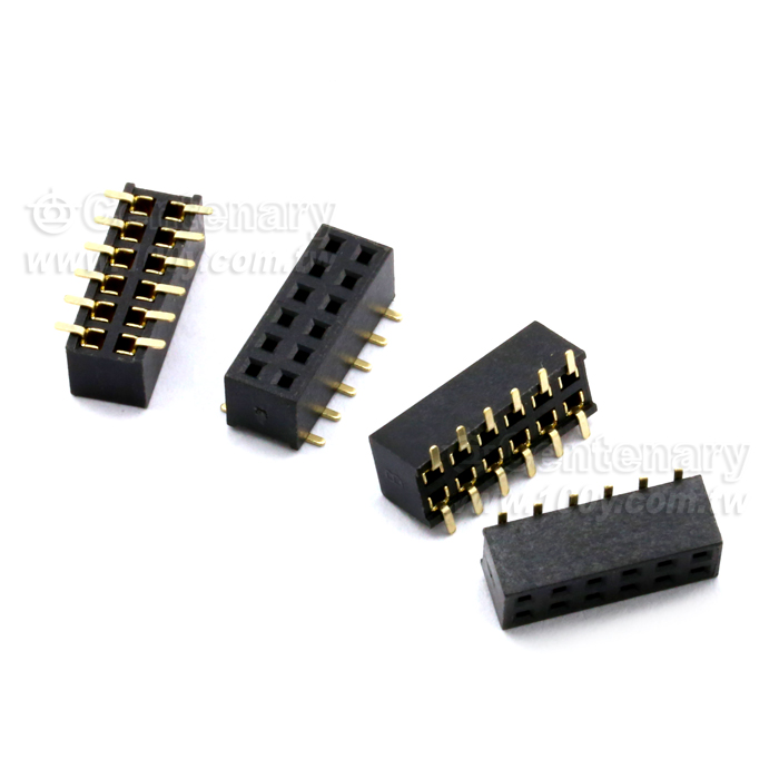 SMD 2*5雙排母座 P:2.0mm - 104439 產品圖片