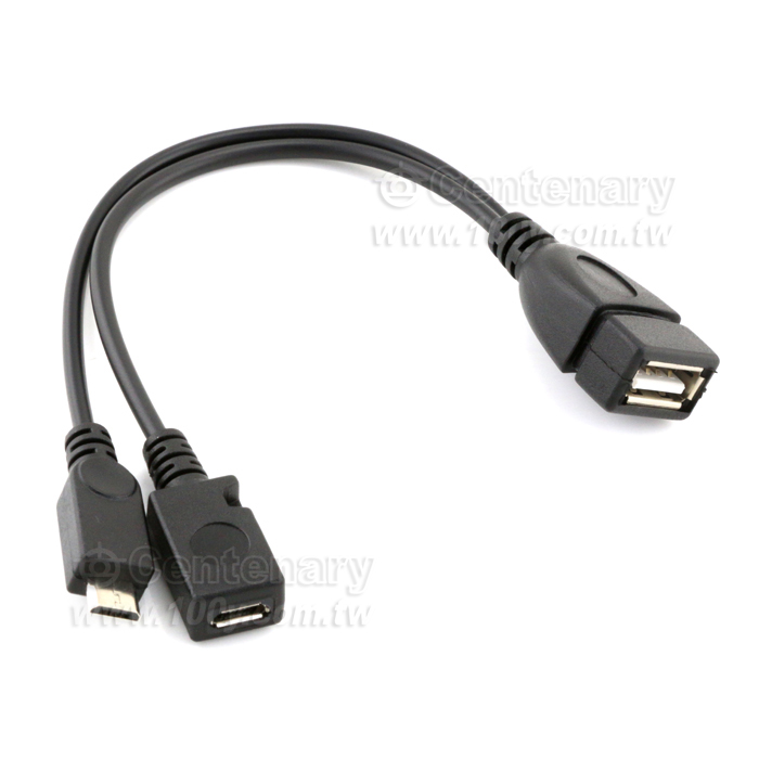 OTG to MicroUSB轉USB母Host數據線 19.5CM - 104466 產品圖片