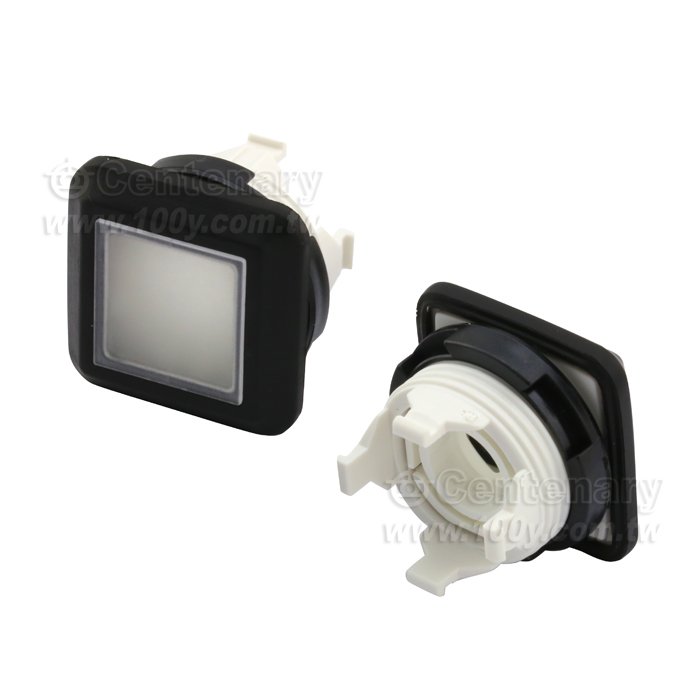 按鈕色蓋 正方黑/透明 IP67 - 103824 產品圖片