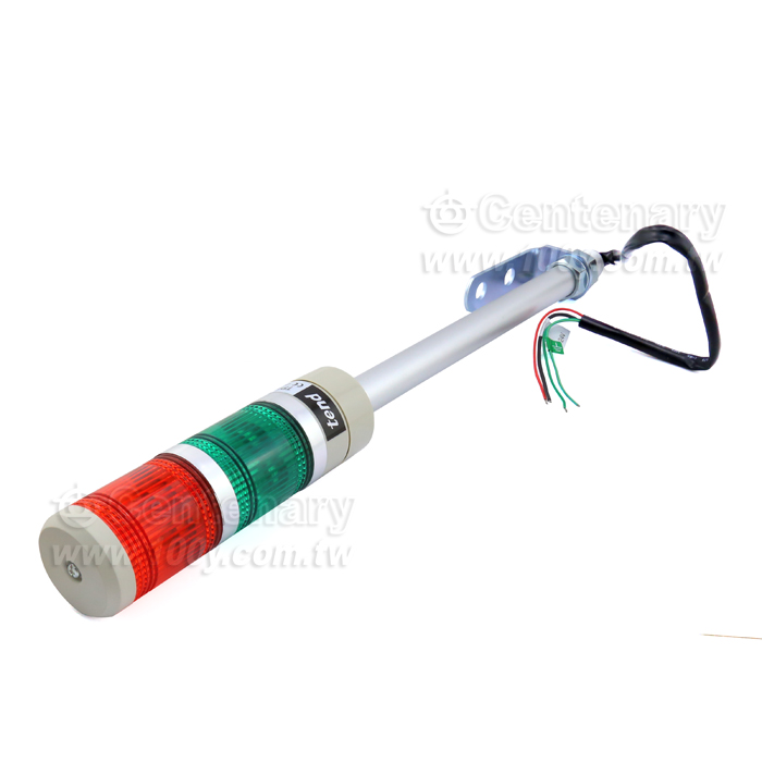 φ50桿式多層警示燈 二層 24V-紅綠 - 104584 產品圖片