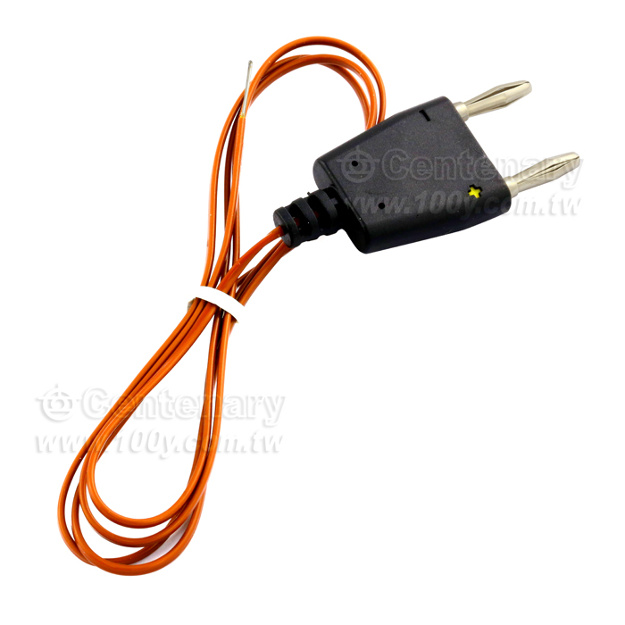 射出型香蕉叉測溫線 K-TYPE 1M - 104889 產品圖片