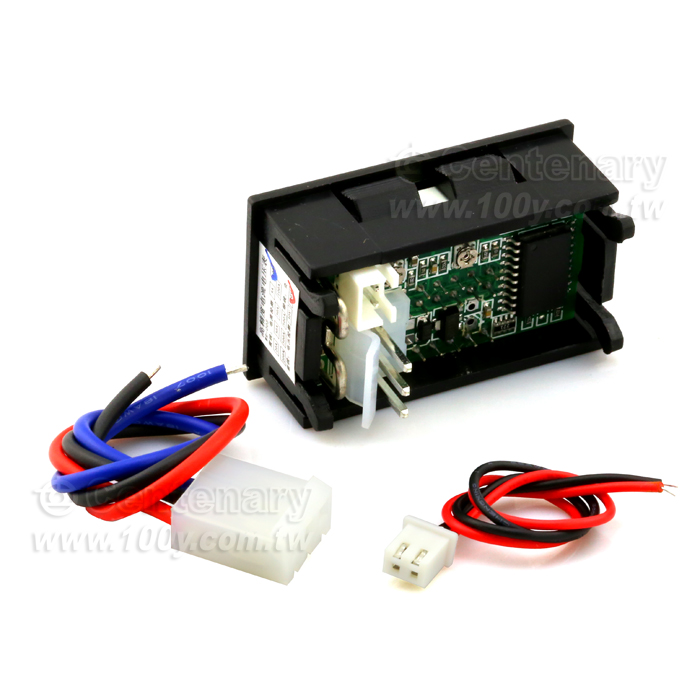 電壓表電流表頭一體 DC100V 紅藍雙色 50A - 103038 產品圖片