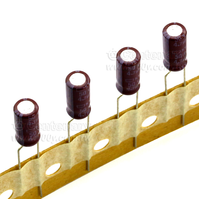 4.7uF/50V Aluminum Electrolytic Capacitor - 105864 Product Image