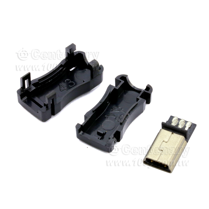 MINI 5P USB Black Connector - 105726 Product Image