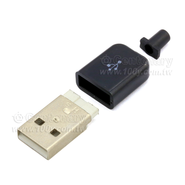 USB 2.0 A Type White Connector - 105729 Product Image