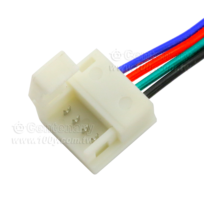 5050 RGB燈條免焊連接器/雙頭(滴膠) - 105310 產品圖片