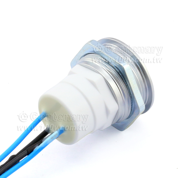 有段開關 Φ19mm 不鏽鋼  LED: 綠色 - 43251 產品圖片