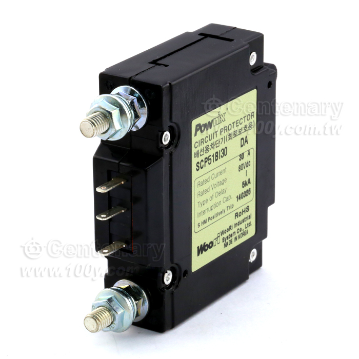 無熔絲過載斷路器 1P/30A DC80V - 106517 產品圖片