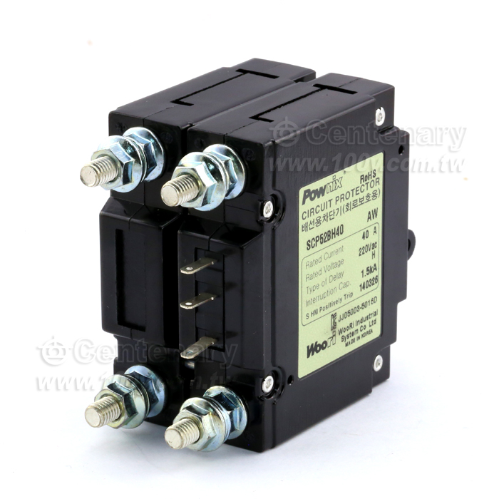 無熔絲過載斷路器 高速 2P/40A AC220V - 106529 產品圖片