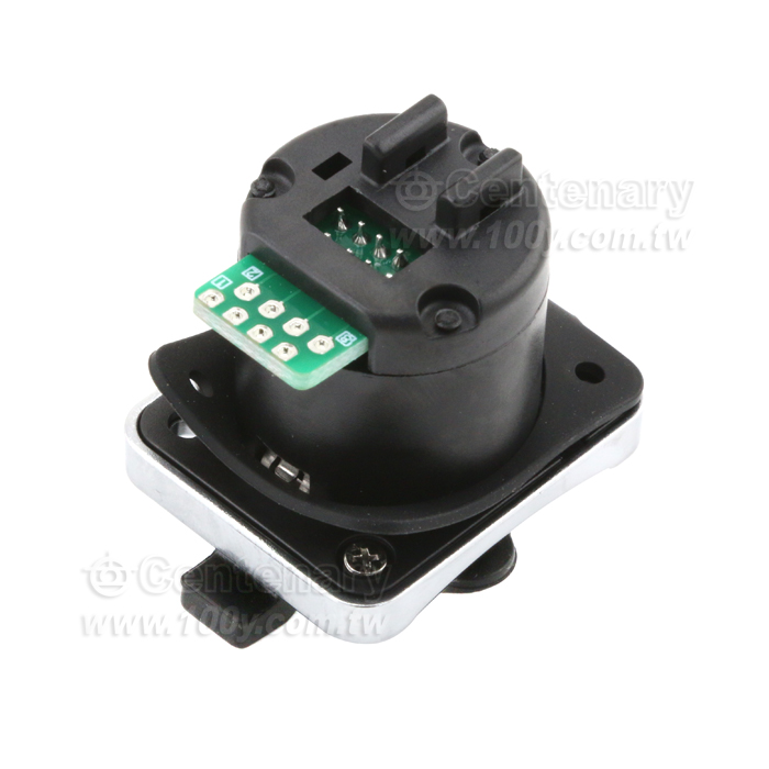 RJ45按扣式插座單網口IP65 - 108148 產品圖片