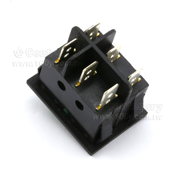 附燈-綠按鈕/黑底 AC110-220V - 108301 產品圖片