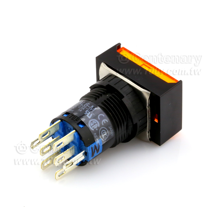 帶燈按鈕開關 長方基座 IP65 綠色 - 108173 產品圖片