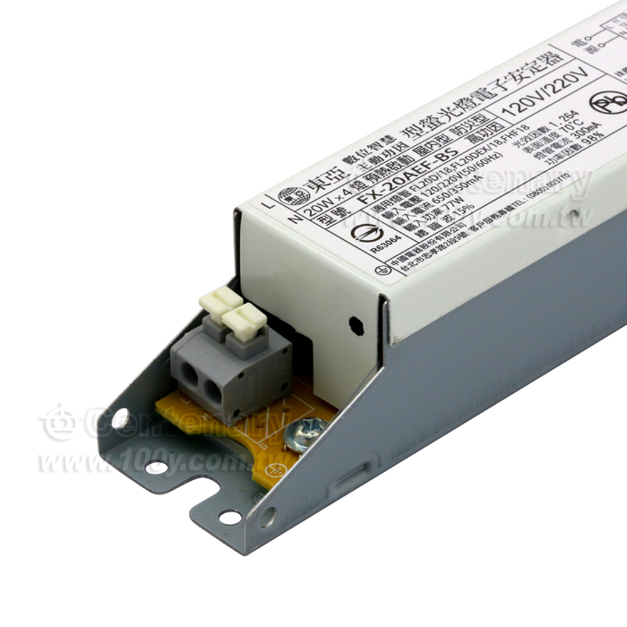 20W 120V/220V 日光燈安定器4管用 - 106094 產品圖片