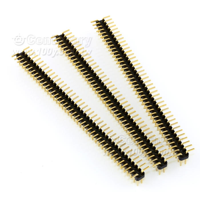 P:2.54mm Double Row Straight  Pin Headers SMD - 108479 Product Image