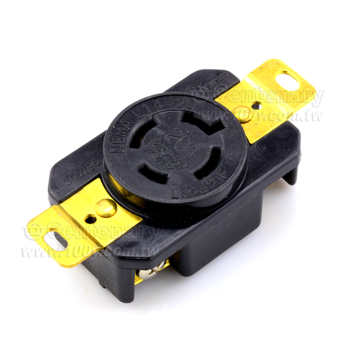 L14-20R 引掛式暗插座 4P 20A/125/250V - 108613 產品圖片