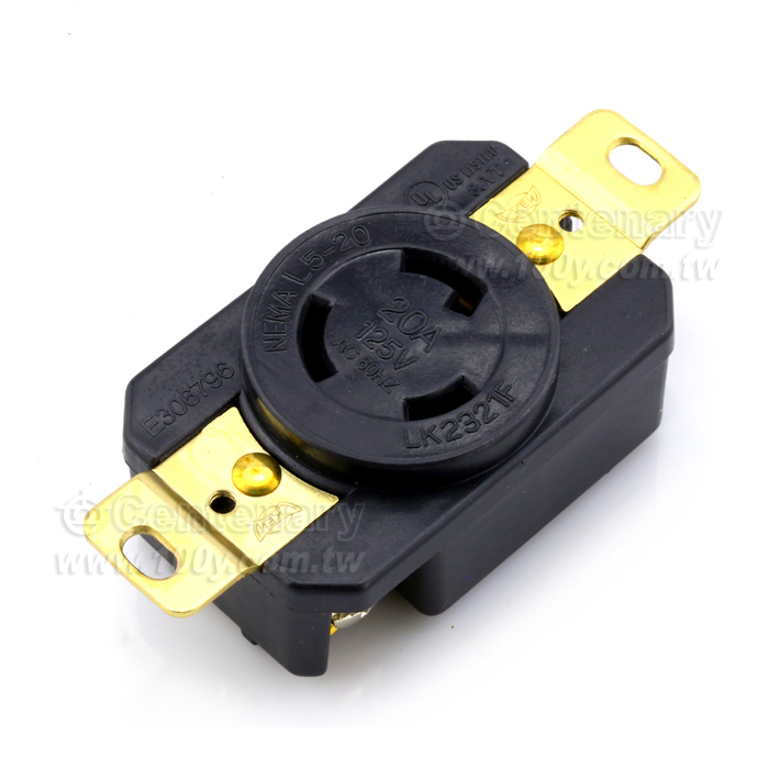 NEMA L5-20R Locking Receptacle - 108607 Product Image