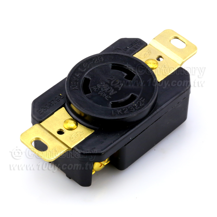 NEMA L6-20R Locking Receptacle - 99019 Product Image