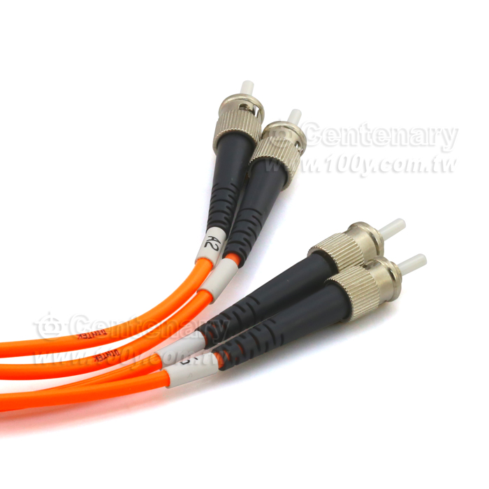 ST/PC-ST/PC多模雙芯光纖跳線 1M - 124047 產品圖片