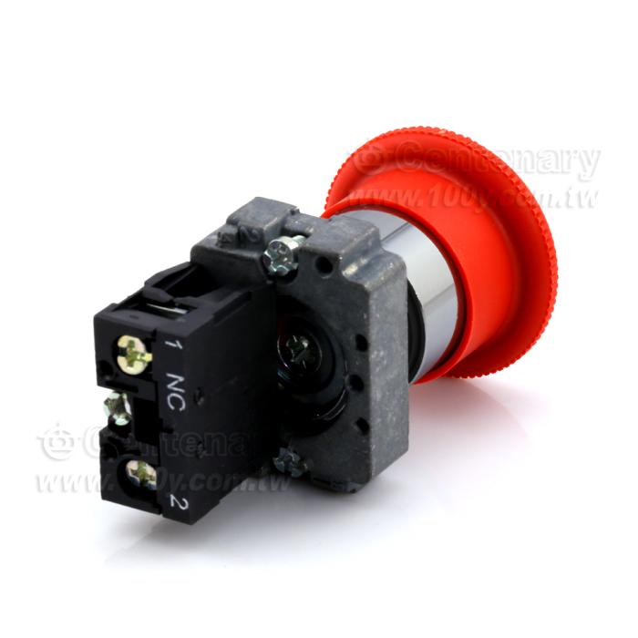  40mm 緊急停止按鈕開關 1NC 紅色 - 109135 產品圖片