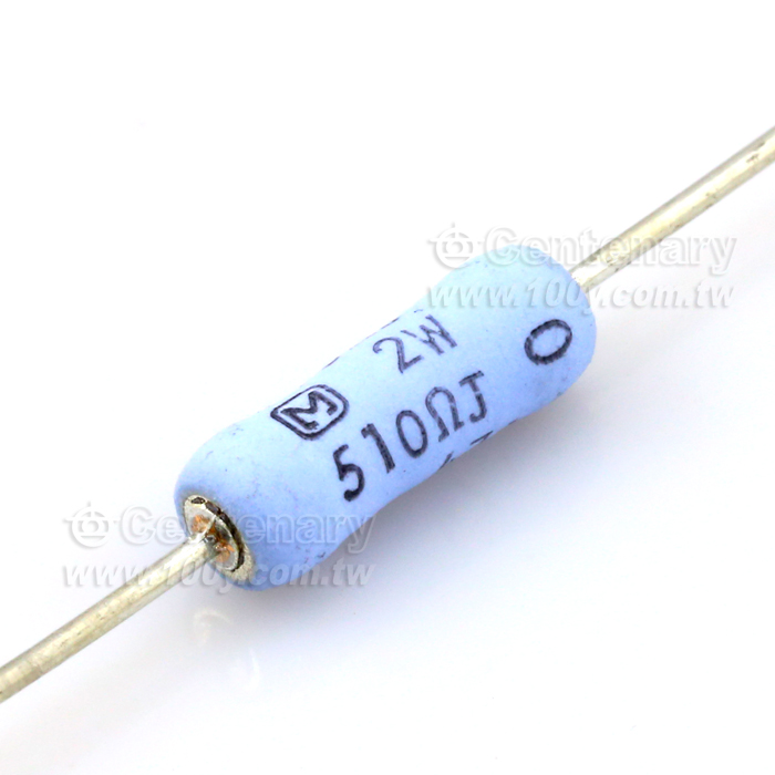 金屬氧化皮膜電阻 510ohm ±5% 2W - 109722 產品圖片