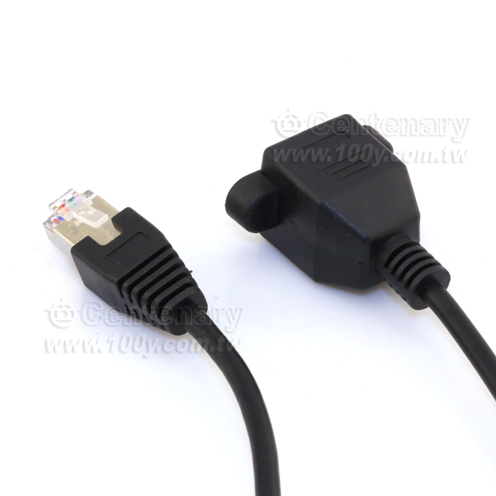 RJ45 公對母 Cat5.e 帶螺絲孔可固定網路延長線 5M - 143283 產品圖片