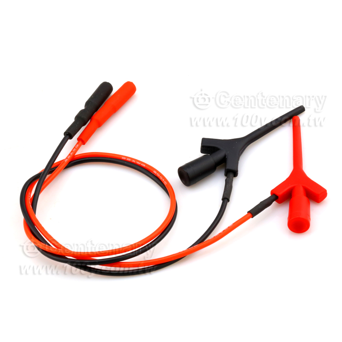 Silicone Wire With Gold-Plated Mini-Test Line Hock+2mm Lead IC Test Clip - 110099 Product Image