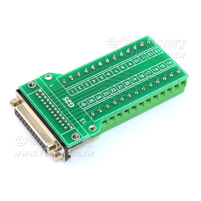 DB25 Female Transfer Terminal Module/ Nut - 106296 Product Image
