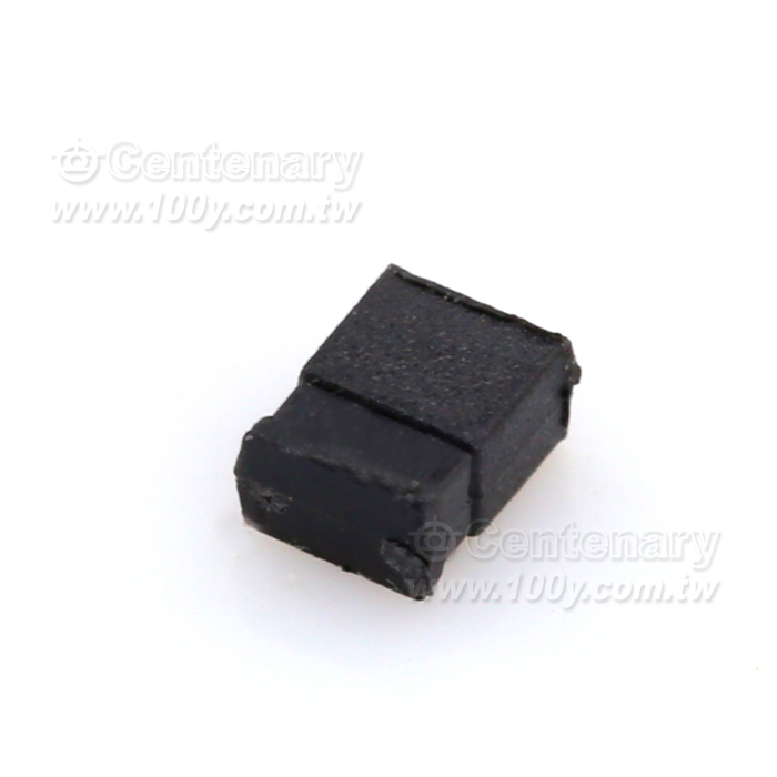 P:1.27 閉口-跳線帽-短路帽  H:2.5mm  黑色 - 106912 產品圖片