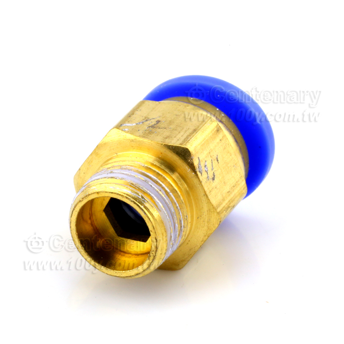 PC thread copper pneumatic connector - 110552 Product Image