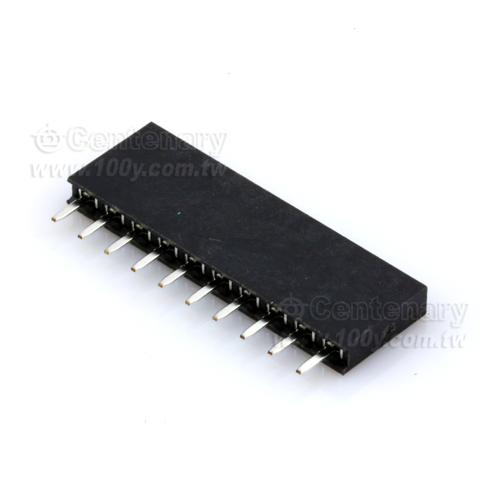 TE_2.54mm Pitch SIL Vertical PC Tail Socket Assembly - 110433 Product Image