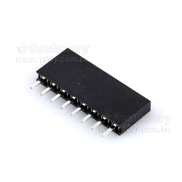TE_2.54mm Pitch SIL Vertical PC Tail Socket Assembly - 110434 Product Image